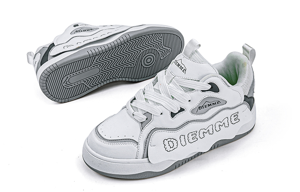 DIEMME Stylish Skateboarding Shoes Unisex Low top Black
