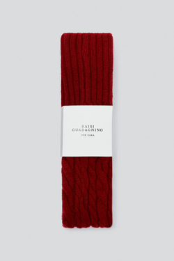 ZARA X BAISI GUADAGNINO ШЕРСТЯНЫЕ НОСКИ, КРАСНЫЙ