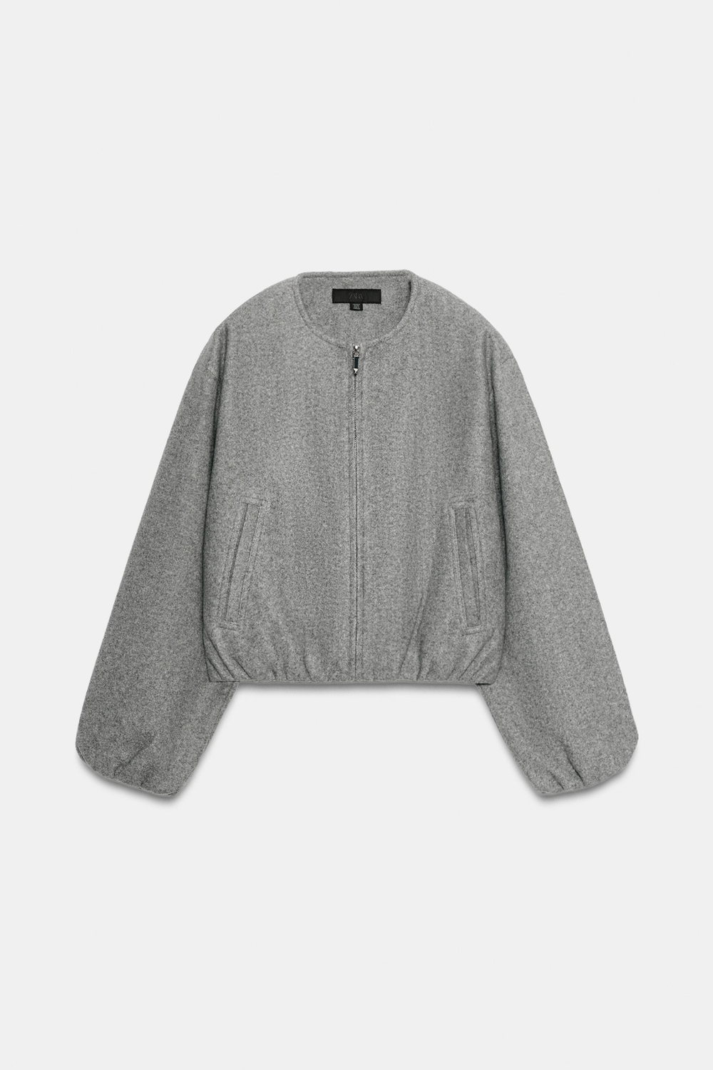 БОМБЕР ИЗ МЯГКОЙ ТКАНИ — ZARA