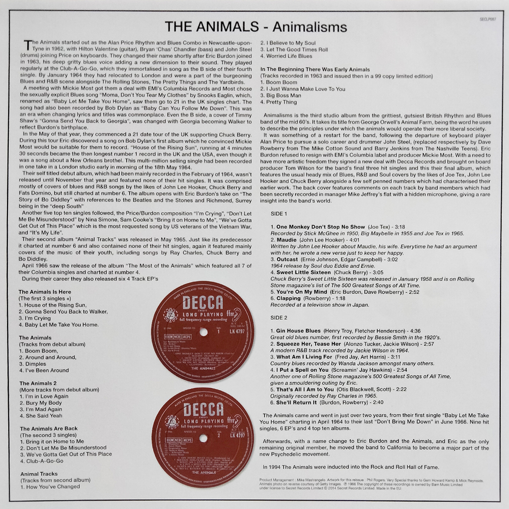 The Animals / Animalisms (LP)