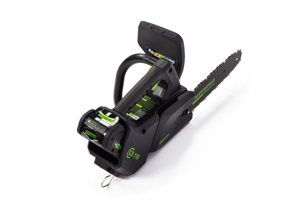 Аккумуляторная цепная пила Greenworks GD40TCSK5,2003807UG, 40v, 25 см, АКБ 5 А·ч и ЗУ