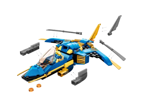 Конструктор LEGO Ninjago 71784 Самолет-молния ЭВО Джея