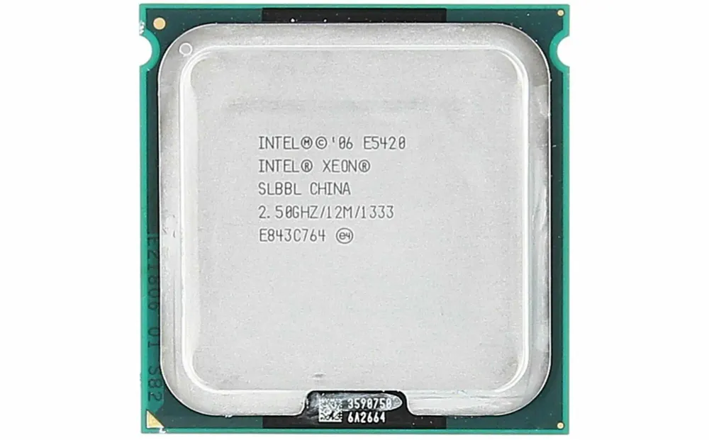Процессор Intel Процессор Xeon E5420 2500Mhz (1333/2x6Mb/1.225v) Socket LGA771 SLANV