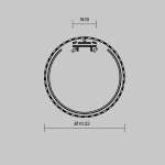 Комплект заглушек (для профиля D60) 2 шт., ALM-D60-EC, 642082. TM Maytoni