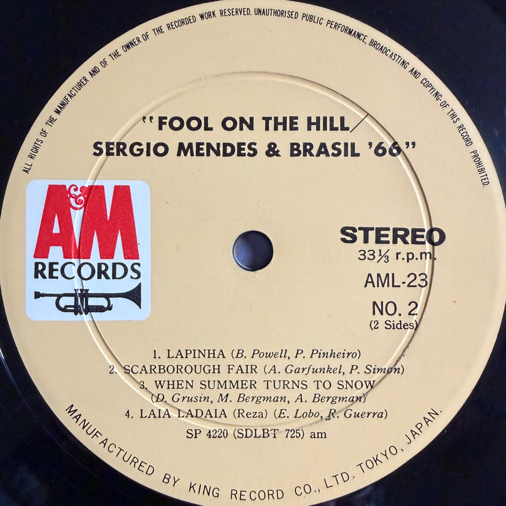 Виниловая пластинка Sérgio Mendes & Brasil '66 – Fool On The Hill LP