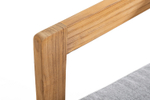 Диван из тика Joygarden ВЕНТО 2-х местный, Natural Teak, серый