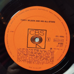 Винтажная виниловая пластинка LP Teddy Wilson And His All Stars (Holland 1973)