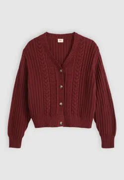 Кардиган женский LEVI'S SNOWFLAKE CARDIGAN WARM CABERNET COTTON