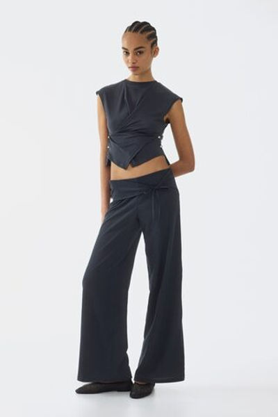 Брюки из джерси со шнуровкой - H&M