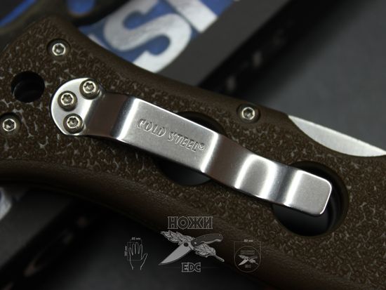 Складной нож Cold Steel 10ABV3 Gunsite Counter Point I c клинком из стали AUS-10A, рукоять Grivory (Griv-Ex)