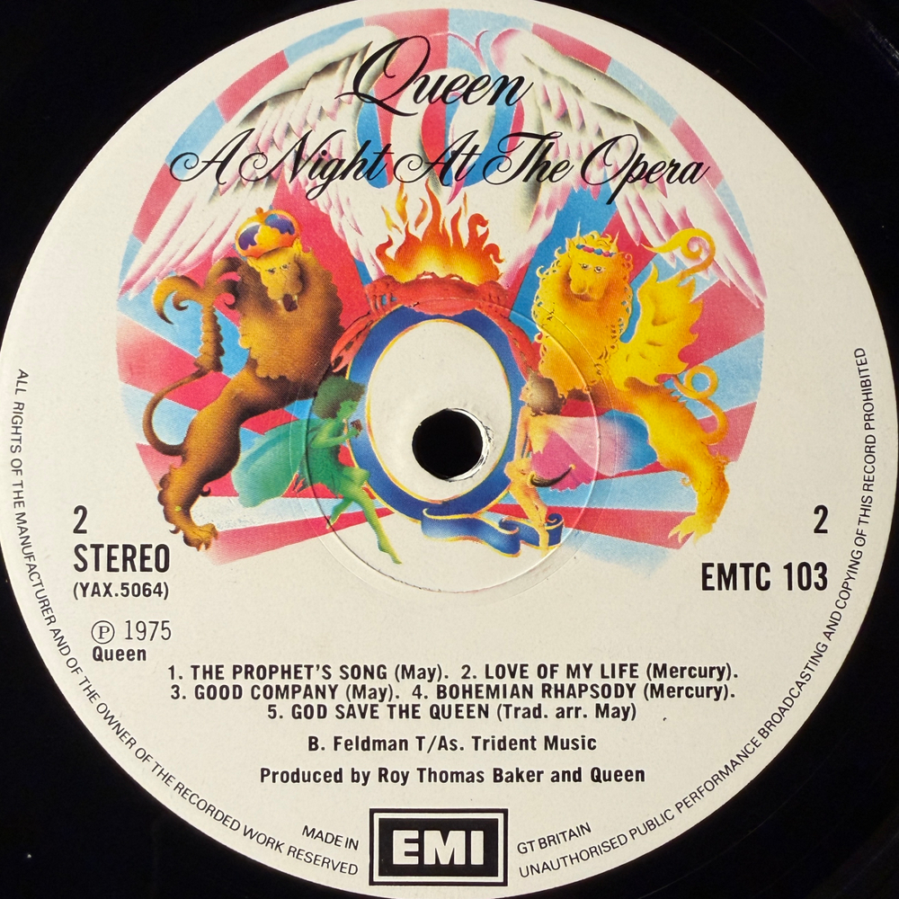 Queen ‎– A Night At The Opera (Англия 1975г.)