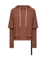 RICK OWENS DRKSHDW ХУДИ КОРИЧНЕВАЯ HUSTLER