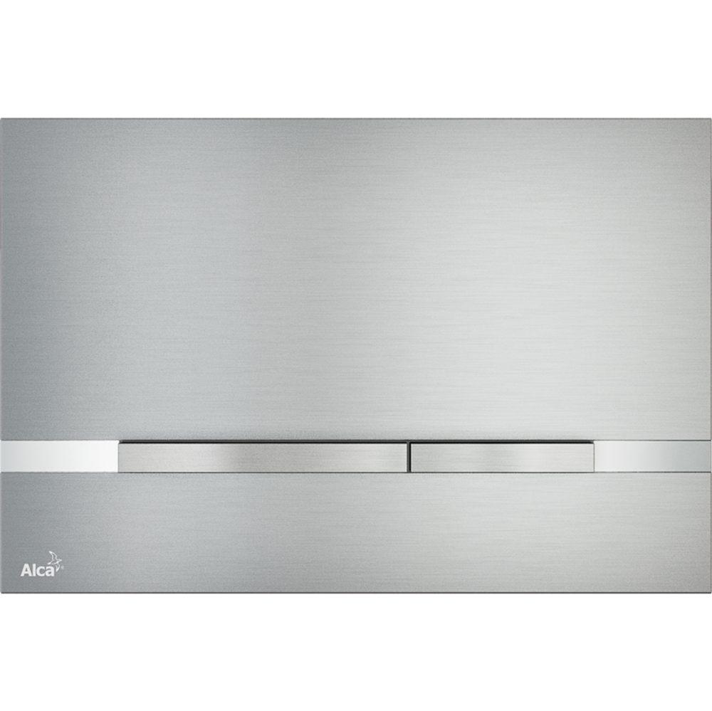 Кнопки смыва AlcaPlast FLAT ALUNOX STRIPE металл–матовый