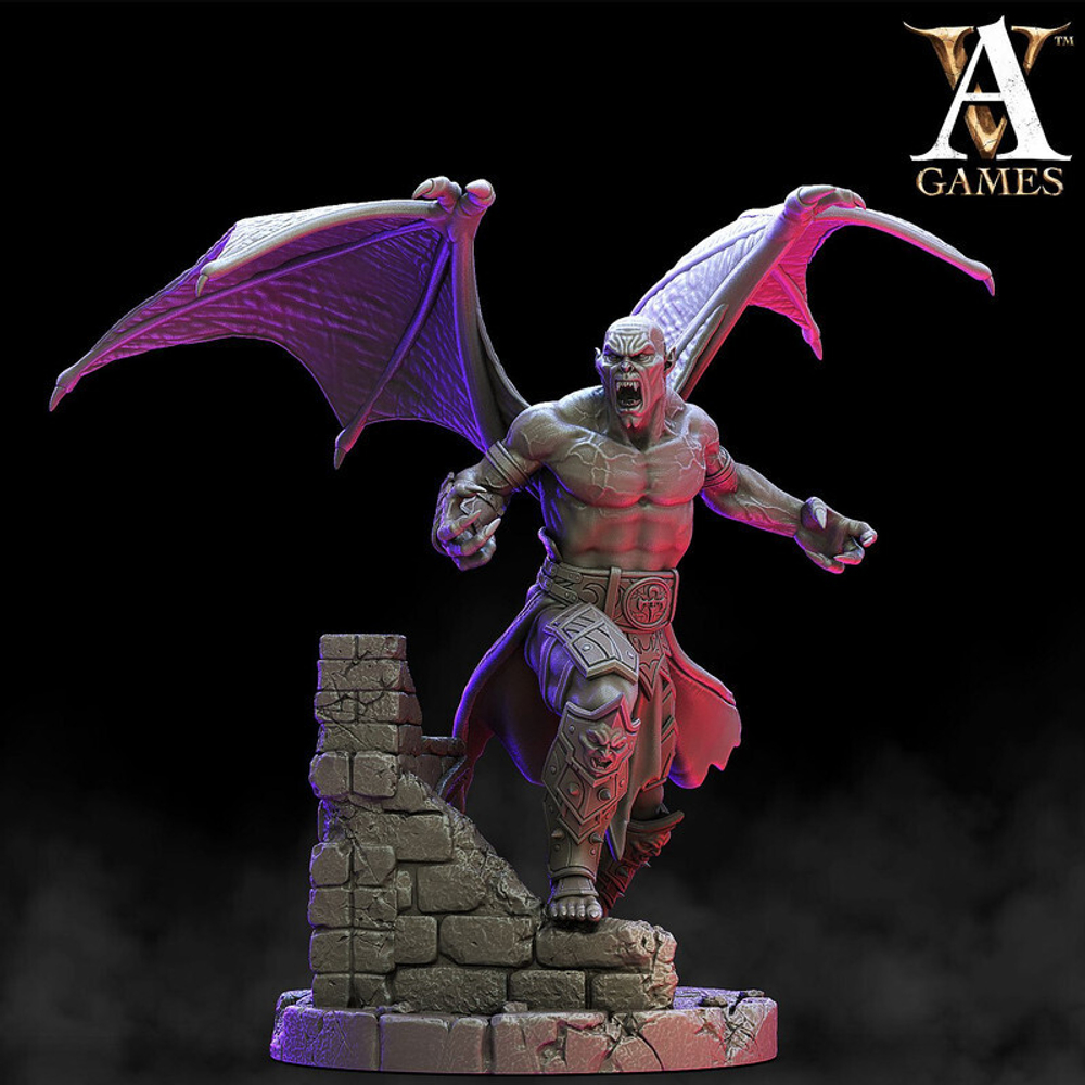 Grand Alliance Death Soulblight Gravelords Vampire Counts Крылатый вампир миниатюра для dnd, днд, pathfinder, фентези, Настольная игра, НРИ, Варгейм, РПГ