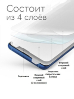 Защитная пленка гидрогелевая для планшета Dexp Ursus B17 самовосстанавливающаяся противоударная