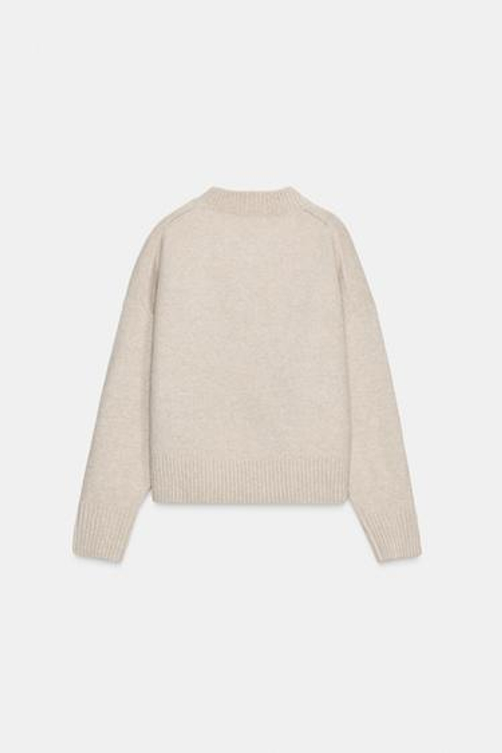 Мягкий трикотажный свитер - ZARA