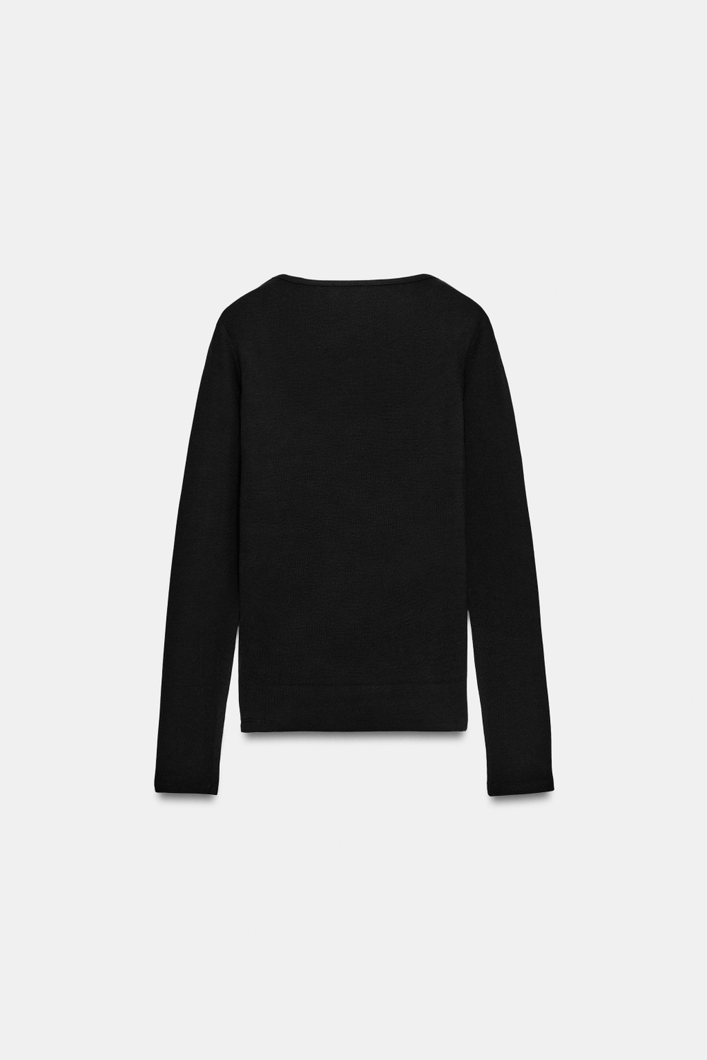 ФУТБОЛКА В РУБЧИК С ШИРОКИМ ВЫРЕЗОМ — ZARA