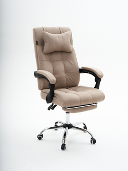 Компьютерное кресло KRESLO COMFORT Premium, обивка лён, бежевое