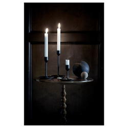 IKEA FULLTALIG (ИКЕА ФУЛЛТАЛИГ) — Подставки для свечей, черные, 3 шт, фото 4