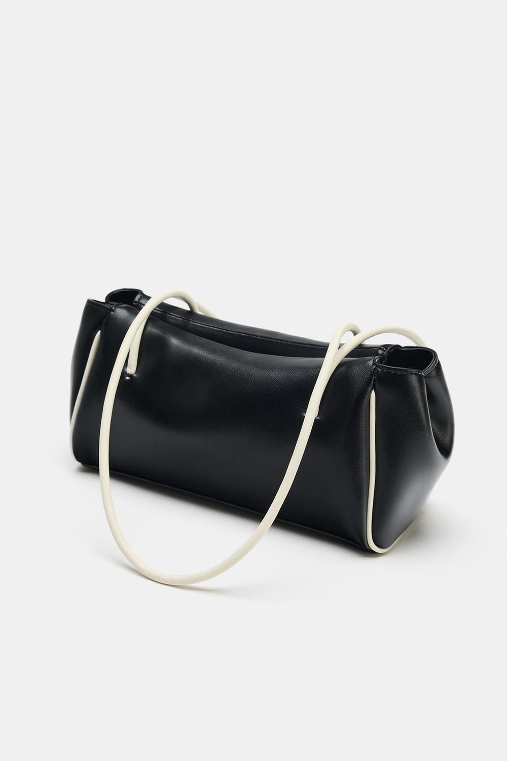 ZARA ПРЯМОУГОЛЬНАЯ СУМКА С ПЛЕЧЕВЫМ РЕМНЕМ, ЧЕРНЫЙ