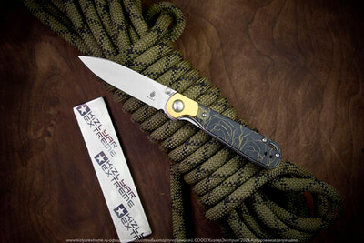 Складной нож Kizer PPY сталь CPM S35VN Satin рукоять Раффир