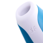 Голубой вакуумный массажер 9см Satisfyer Love Breeze Blue J2018-127-1