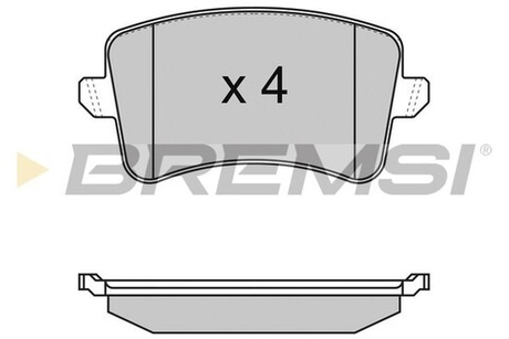 BREMSI - BP3349-BMS - Brake Pad Set, disc brake