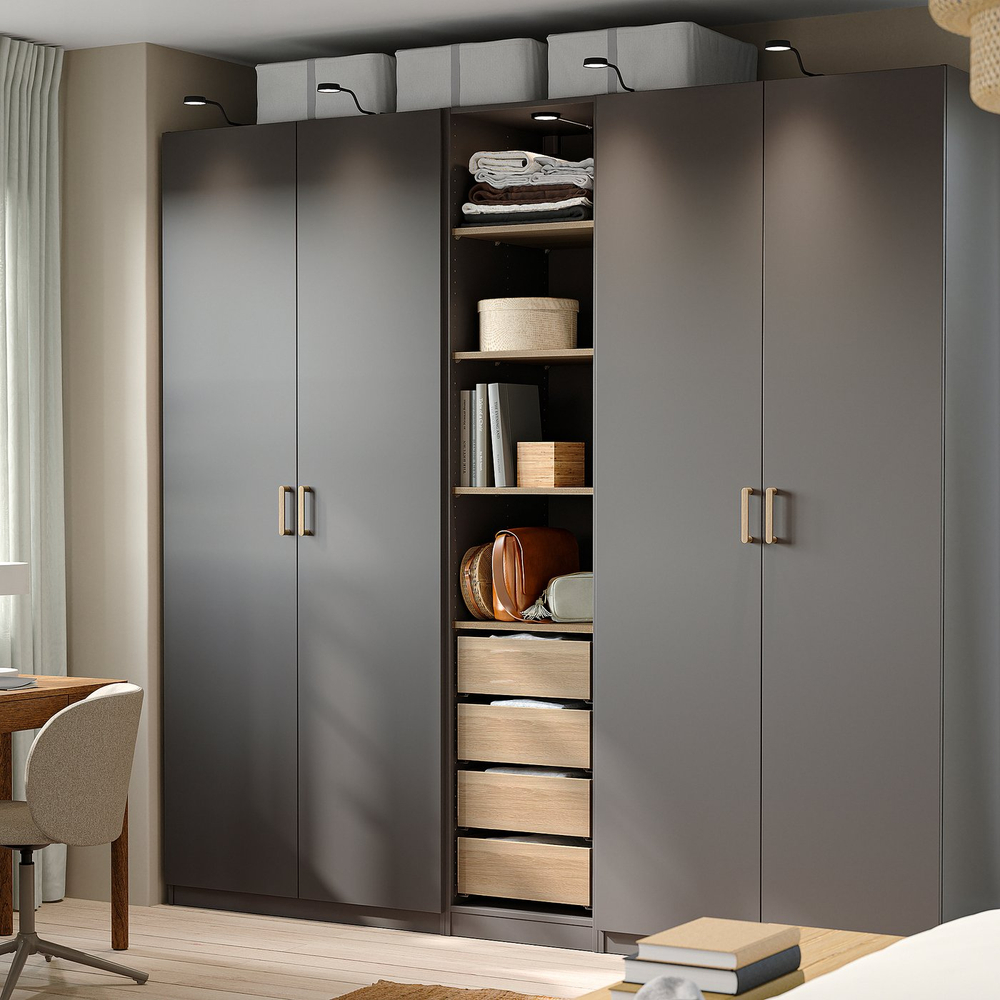 IKEA HAMPHULT  (ИКЕА ХАМПХУЛТ)  -  Ручка мебельная - дуб 146 мм