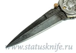 Нож Carved Damascus Folder Suchat Jangtanongфотография - 2