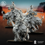 Xenos Armies Tau Empire Krootox Rider 1 шт. миниатюра для dnd, днд, pathfinder, фентези, Настольная игра, НРИ, Варгейм, РПГ