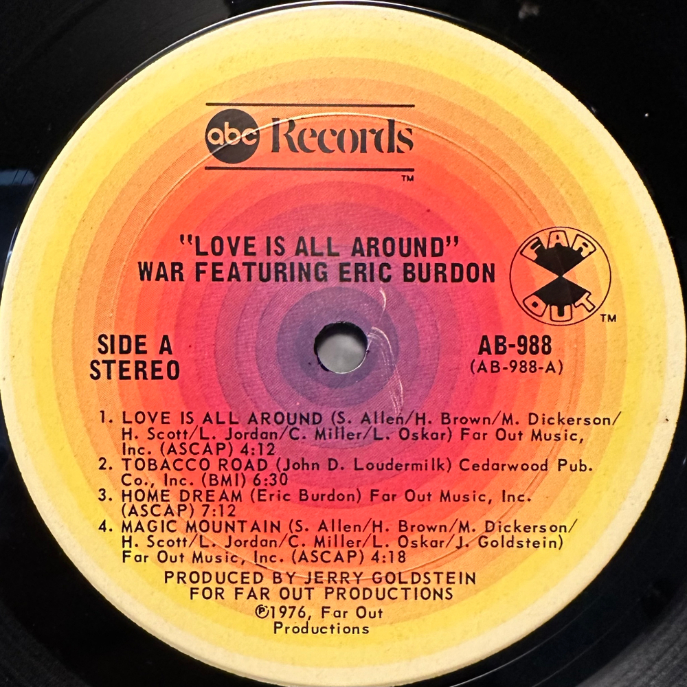 War Featuring Eric Burdon - Love Is All Around (США 1976г.)