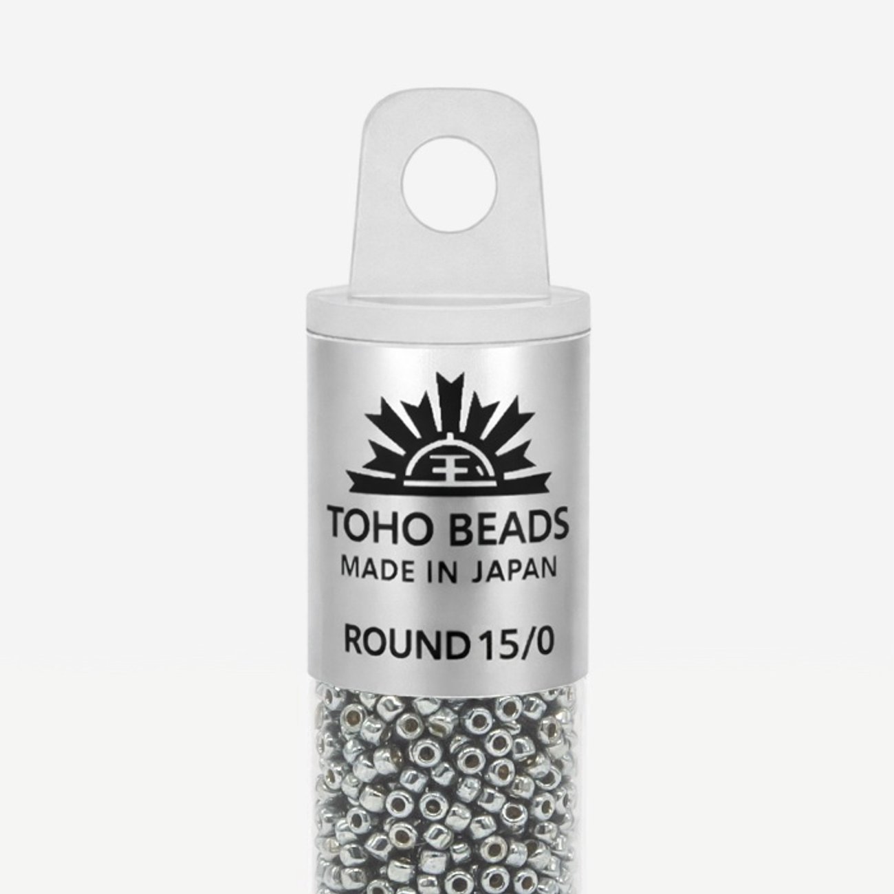 Японский бисер TOHO Round 15/0 (№PF565), непрозрачный глянцевый с металлическим блеском