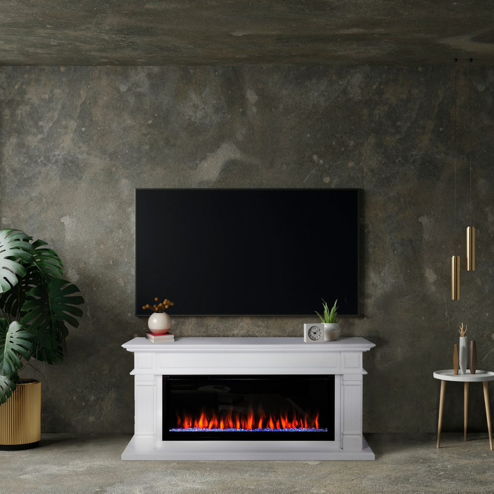 Каминокомплект Real Flame Islandia 42/BV WT с очагом Saphir 42