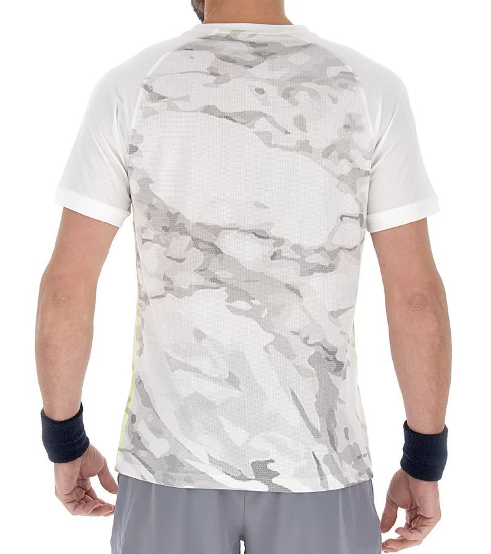 Мужская теннисная футболка Lotto Tech II D1 T-Shirt - белый