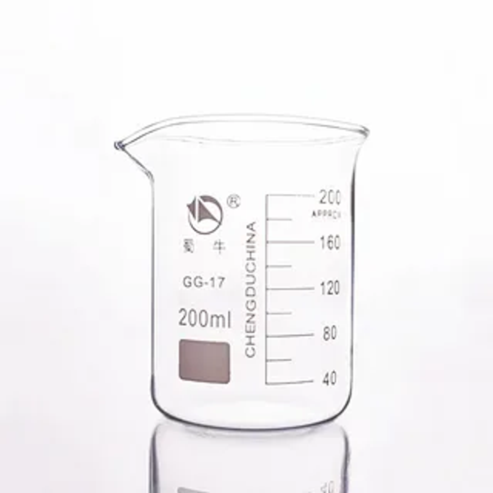 Стакан лабораторный низкий 200 мл, Н-1-200, ТС