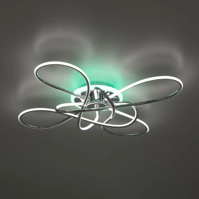 Citilux Джемини CL229B141E LED RGB Люстра с пультом Хром