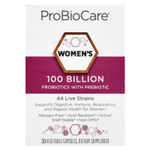 ProBioCare, Пробиотики для женщин с пребиотиками, 100 млрд, 30 растительных капсул