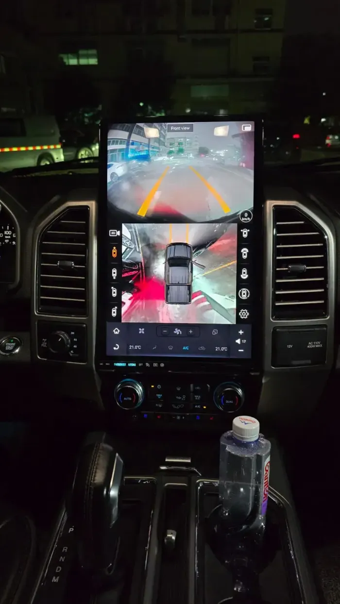 Магнитола для Ford F-150 2015-2020 (SYNC 3) - Kuberg ZF-1306A-S3-GE ("Тесла-Стиль") 16.8" на Android 13, Быстрая
