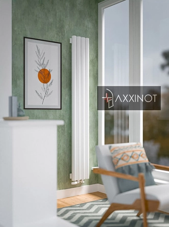 Axxinot Rendo V 1500 - вертикальный трубчатый радиатор высотой 1500 мм, белый
