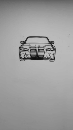 Панно автомобиль  "BMW"