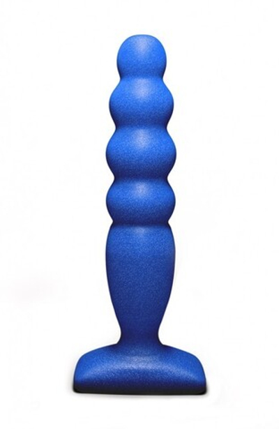 Анальный стимулятор Large Bubble Plug Blue (14,4 см , синий) (Цвет: синий)