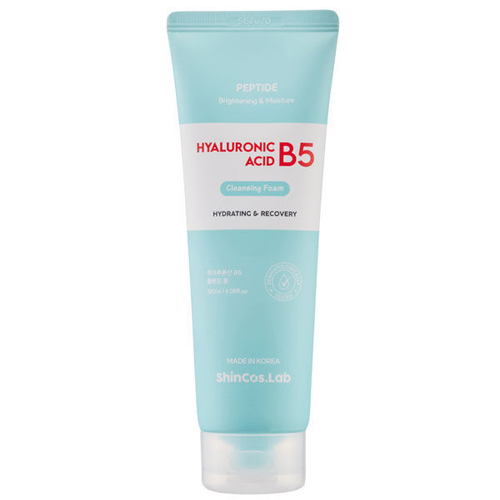 Пенка для умывания с гиалуроновой кислотой ShinCos.Lab Peptide Hyaluronic Acid B5 Cleansing Foam, 120мл