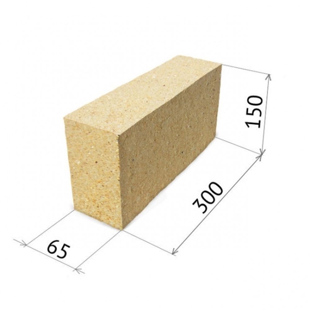 Кирпич огнеупорный ШБ-9 (300x65x150) Кирпич огнеупорный ШБ-9 (300x65x150)