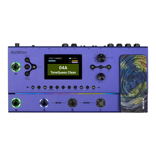 Mooer GE200 Pro Li гитарный процессор эффектов с педалью экспрессии, встроенный аккумулятор