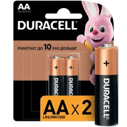 Батарейки Duracell 5006607 LR6-2BL BASIC NEW | Батарейки Щелочные (Алкалиновые)