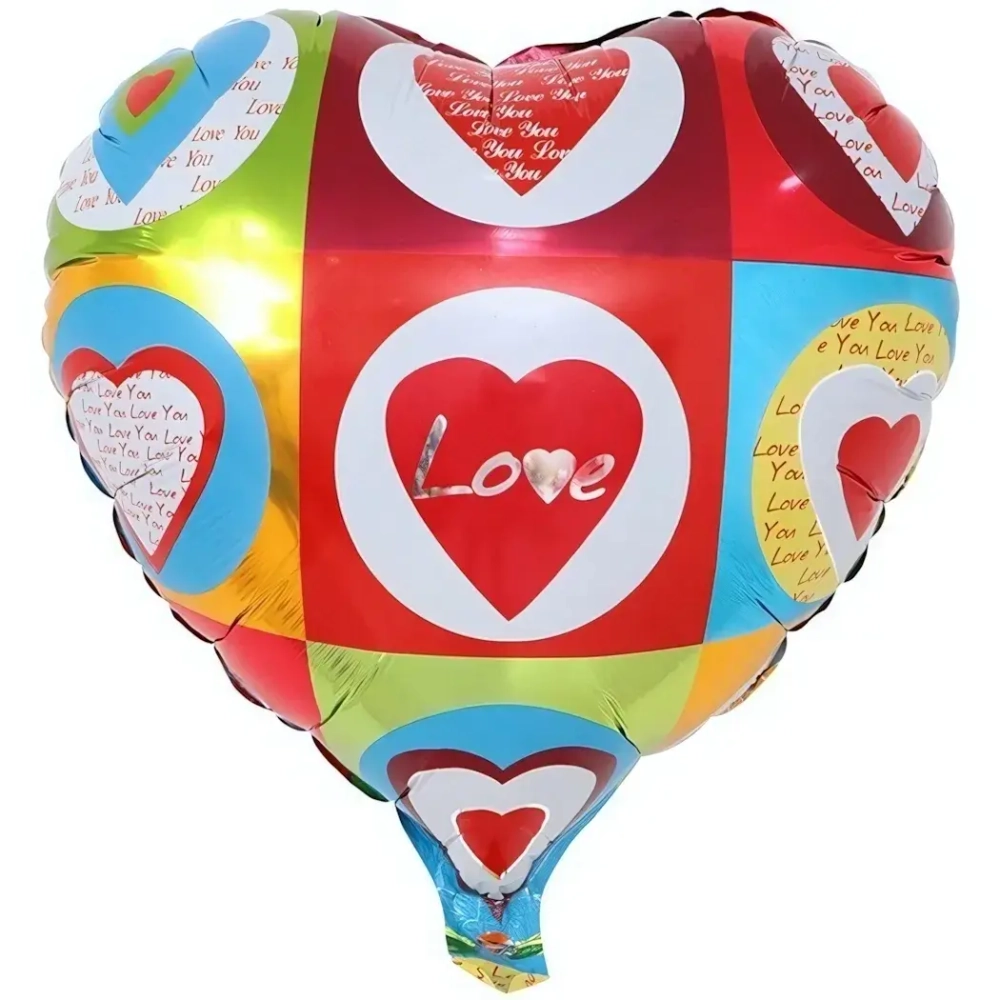 Шар фольгированный 45*49 см «Сердце Love»