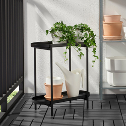 IKEA OLIVBLAD  (ИКЕА ОЛИВБЛАД)  -  Стойка для цветочного горшка - для помещения/улицы чёрный 56 см