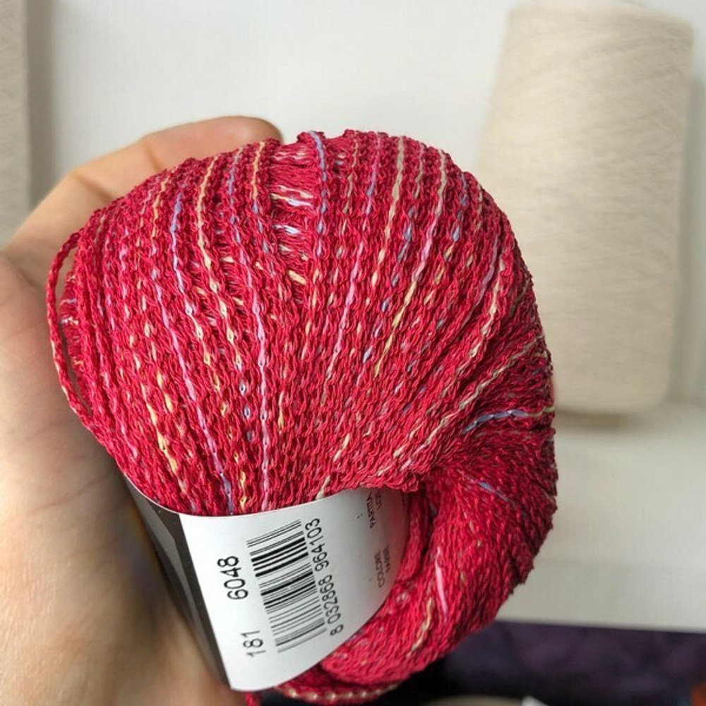 Aquarelle - Sesia; 54% вискоза, 36% хлопок, 10% п/а; 164м/100гр; col. 181, цвет: малиновый; Вес моточка 50гр S926 MP