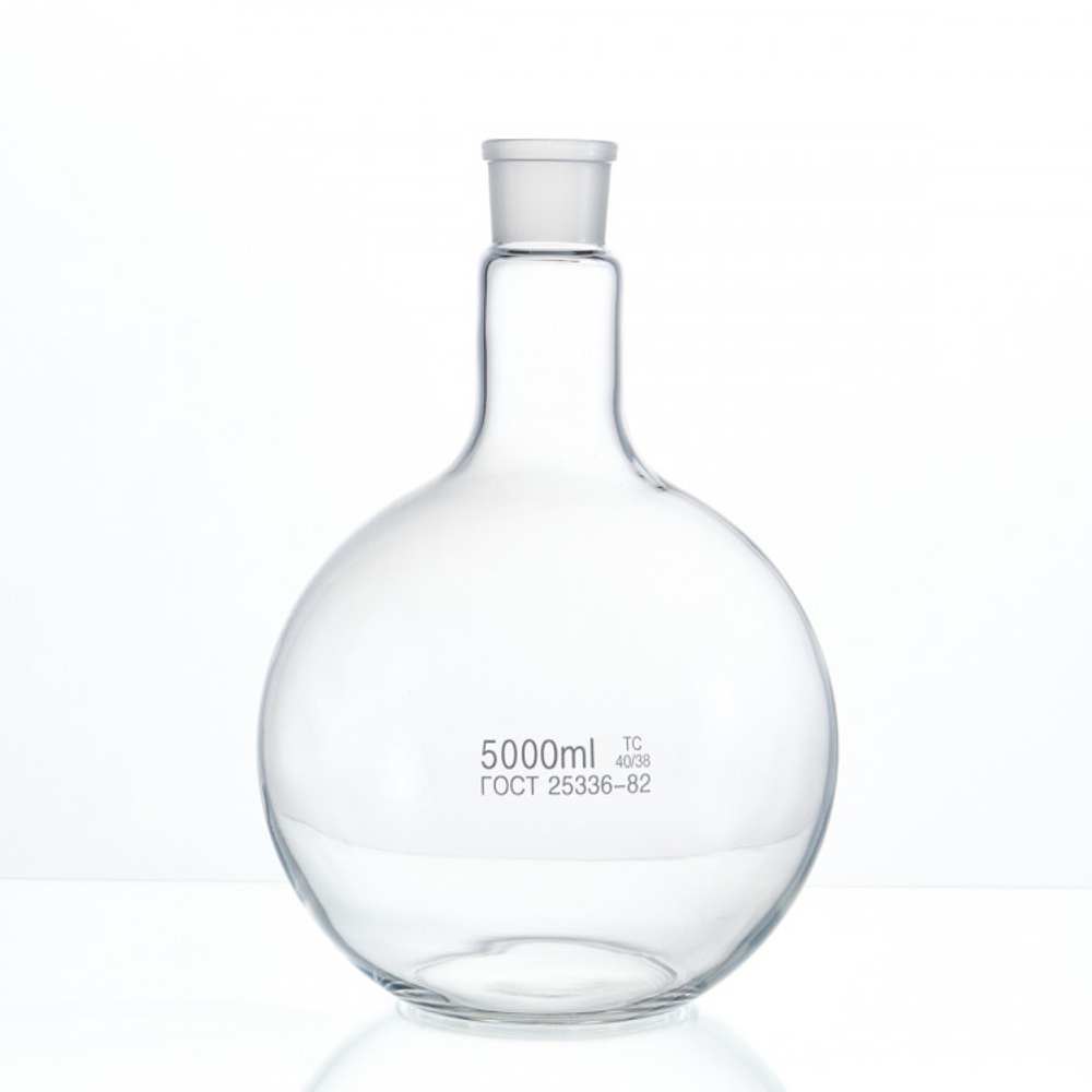 Колба плоскодонная 5000 мл, П-1-5000-45/40 ТС