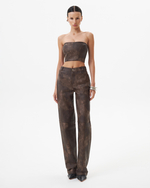 WASHED BROWN TROUSERS